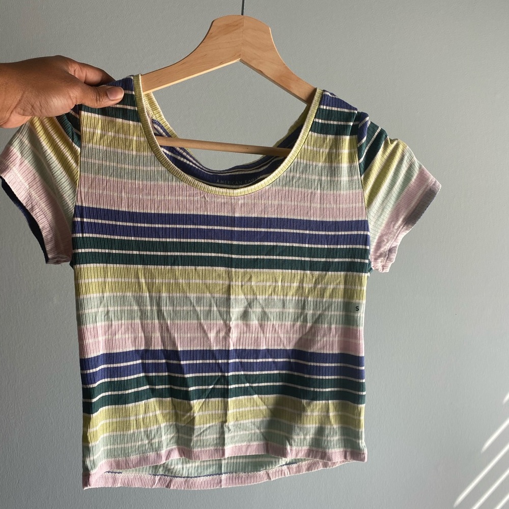 #Shop NWT AE American Eagle Outfitters Retro Baby T-Shirt XS